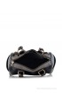 Butterflies Black P.U. Shoulder Bag
